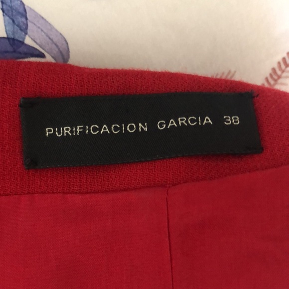 Gorgeous Purificacion Garcia Fit and Flare Red Dress Size 38 - Picture 7 of 8